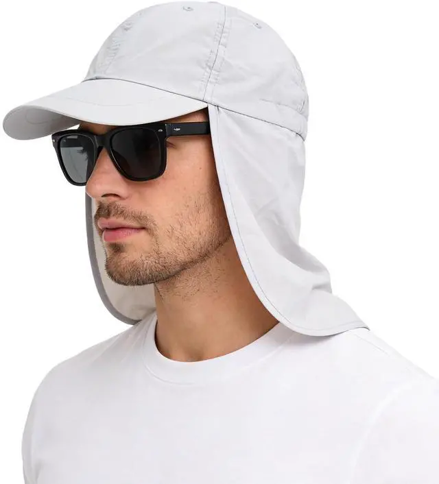 Main image of Baseball Sun Cap with Neck Flap, UPF 50+ Waterproof Sun Hat for Men Women | Adjustable Fit, Breathable Vent Holes, Packable & Lightweight Design for Beach Golf Hiking Fishing Running