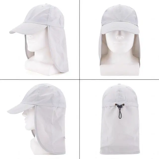 Alt view image 7 of 7 - Baseball Sun Cap with Neck Flap, UPF 50+ Waterproof Sun Hat for Men Women | Adjustable Fit, Breathable Vent Holes, Packable & Lightweight Design for Beach Golf Hiking Fishing Running