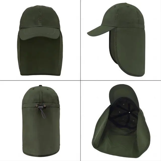 Alt view image 7 of 7 - Baseball Sun Cap with Neck Flap, UPF 50+ Waterproof Sun Hat for Men Women | Adjustable Fit, Breathable Vent Holes, Packable & Lightweight Design for Beach Golf Hiking Fishing Running
