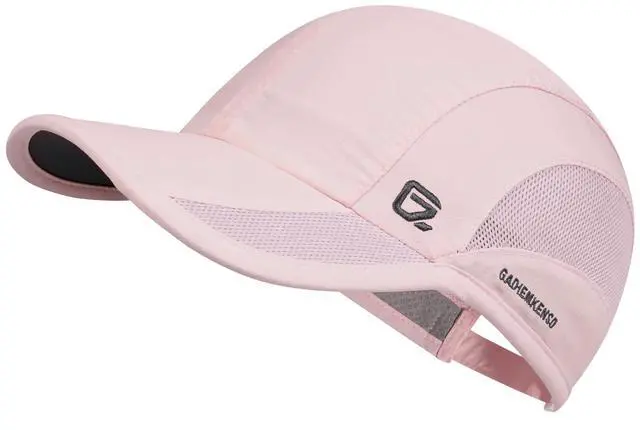 Main image of Quick Drying Running Hat Summer Cooling Baseball Cap UPF50+ Sports Sun Caps Breathable Mesh Lightweigh Dad Hats Unstructured for Golf Workout Hiking Gym Travel Camp Pink S/M 6 7/8-7 1/4