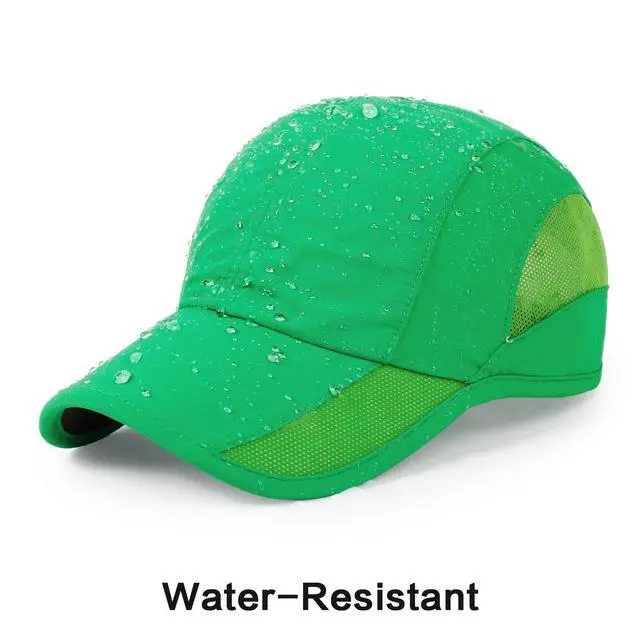 Alt view image 6 of 7 - Quick Dry Baseball Cap Unstructured Water Resistant Golf Hat | Mesh Ball Caps Lightweight UV Protection Adjustable Outdoor Sun Hat for Running Tennis Travel