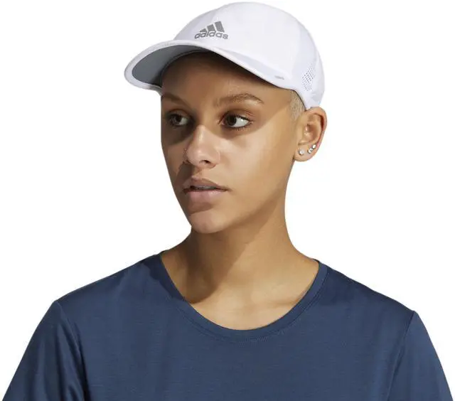Alt view image 2 of 3 - Women's Superlite Hat Lightweight Moisture-Wicking Cap for Workout and Training, White/Silver Reflective/2, OSFA