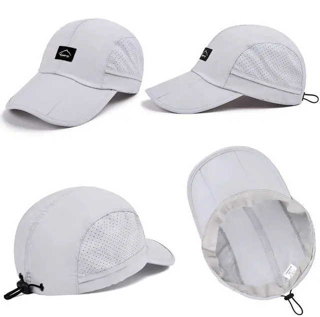Alt view image 5 of 6 - Foldable Unstructured Baseball Cap UPF 50+ Water Resistant Sun Hat | Lightweight Portable Outdoor Cap for Men Women Hiking Fishing Travel