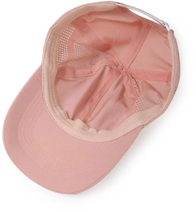 Alt view image 3 of 5 - Women Quick Drying Baseball Cap Sun Hat Unstructured Golf Hat | Lightweight Running Hat Sports Caps UV Protection Adjustable Breathable Ball Caps for Tennis Workout