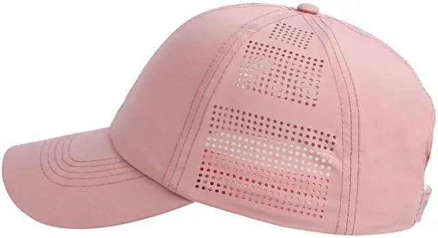 Alt view image 4 of 5 - Women Quick Drying Baseball Cap Sun Hat Unstructured Golf Hat | Lightweight Running Hat Sports Caps UV Protection Adjustable Breathable Ball Caps for Tennis Workout