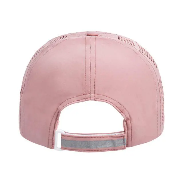 Alt view image 5 of 5 - Women Quick Drying Baseball Cap Sun Hat Unstructured Golf Hat | Lightweight Running Hat Sports Caps UV Protection Adjustable Breathable Ball Caps for Tennis Workout