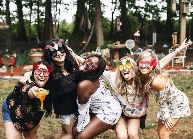 Alt view image 6 of 7 - Luau Party Sunglasses - 9 Pairs Funny Hawaiian Glasses, Tropical Fancy Dress Props, Fun Summer Kids Party Favors, Beach Themed Party Supplies Decoration