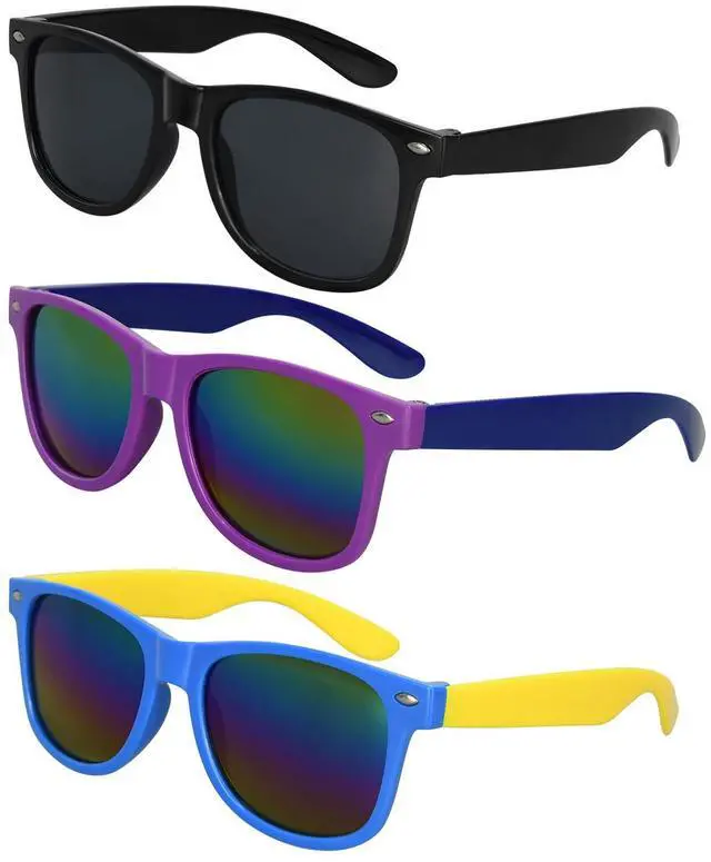 Main image of 3/6/12/24pcs Kids Sunglasses Set, for Outdoor(Set A, 3pcs)