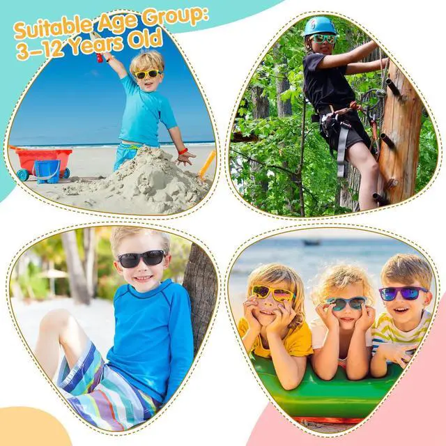 Alt view image 2 of 6 - 3/6/12/24pcs Kids Sunglasses Set, for Outdoor(Set A, 3pcs)
