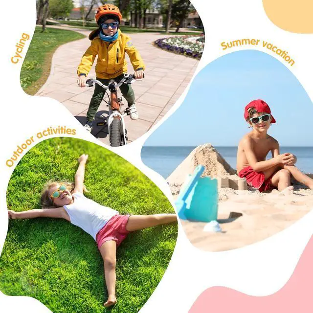 Alt view image 3 of 6 - 3/6/12/24pcs Kids Sunglasses Set, for Outdoor(Set A, 3pcs)