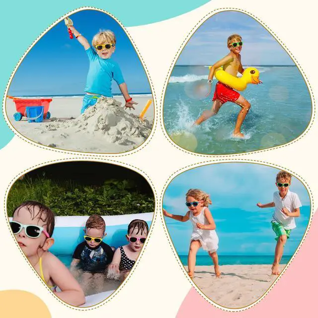 Alt view image 5 of 7 - Kids Polarized Sunglasses, Toddler Sunglasses UV Protection Flexible Rubber Glasses Shades(2pcs, Black)