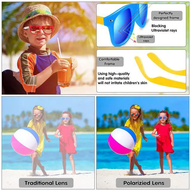Alt view image 7 of 7 - Kids Sunglasses Bulk Party Favors, 12Pack Valentines Day Gifts UV 400 Protection Neon Sunglasses for Boys and Girls, Party Favor, Birthday Classroom Goodie Bags Party Supplies.