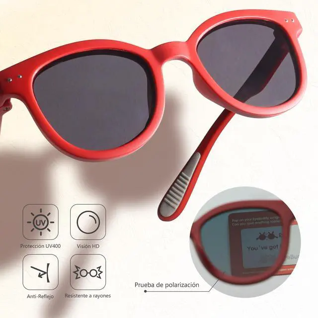 Alt view image 3 of 6 - Kids Toddler Sunglasses Age 2-4/3-5 Boys Girls Polarized UV Protection Sun Glasses for Age 2-8
