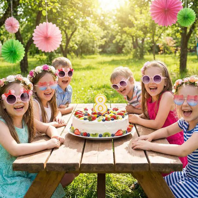 Alt view image 4 of 7 - 3 Pairs Girls Sunglasses Kids Cute Pink Sun Glasses for Aged 3-12 UV400 Protection Outdoor Beach Eyewear