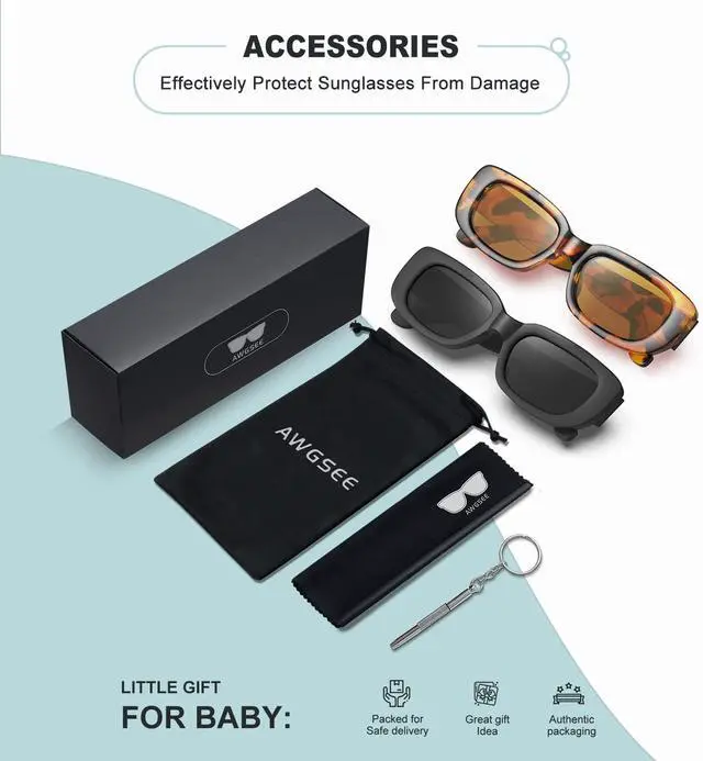 Alt view image 4 of 6 - Retro Rectangle Kids Sunglasses 90s Vintage Fashion Narrow Square Frame Glasses Shades for Girls Boys UV Protection