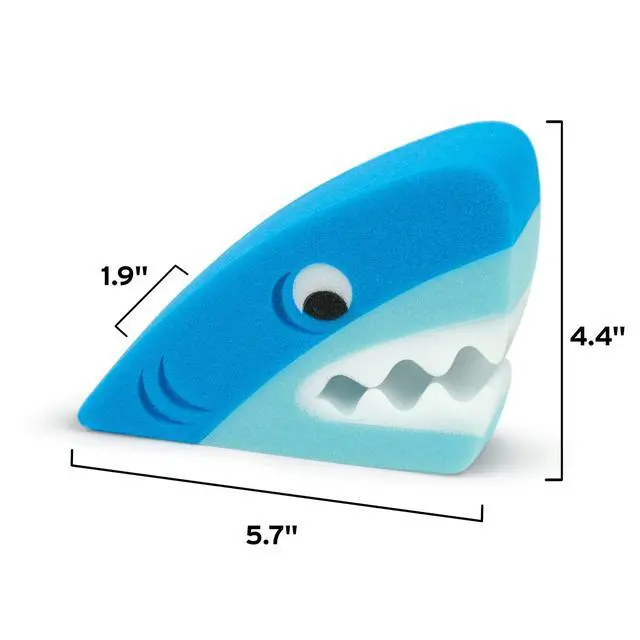 Alt view image 3 of 6 - Genuine Fred Bath Biters, Children's Bath Sponge, Shark - Large & Absorbent - Gentle on Skin - Adds Fun to Bathtime or Water Table - Great Gift for Kids & Toddlers