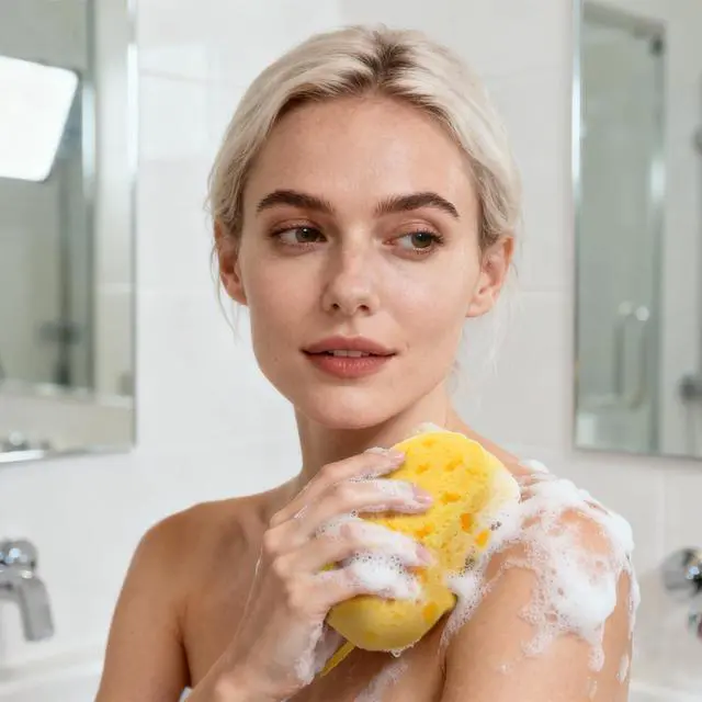 Alt view image 7 of 7 - 3PCS Sponge Loofah Body Scrubber, Exfoliating Bath Sponge, Shower Pouf Cleaning Loofahs Sponges for Bodys, Reusable Body Sponges for Women Men Washing Scrubber