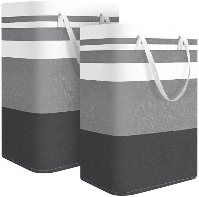 Main image of 2-Pack Large Laundry Bag, Waterproof,Collapsible Tall Clothes Hamper with Extended Handles for Clothes Toys in the Dorm and Family,NO have Wire frame not stand up!