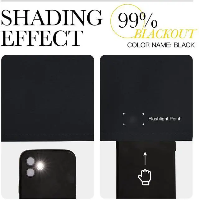 Alt view image 5 of 7 - Short Kitchen Window Blackout Curtains Over Sink 36 inch 2 Panels | Black Out RV Bunk Drapes for Camper, Thermal Insulating Cafe Half Curtains for Small Window, Rod Pocket, Room Darkening