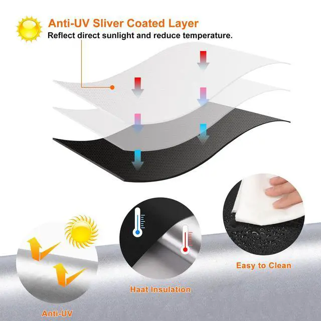 Alt view image 4 of 6 - 79x57in Blackout Curtains for Bedroom Portable Window Blinds Cover Thermal | Blackout Blinds No Drill Guard Blind for Window Shades Adhesive Temporary Room Darkening Shades for Skylight RV Dorm
