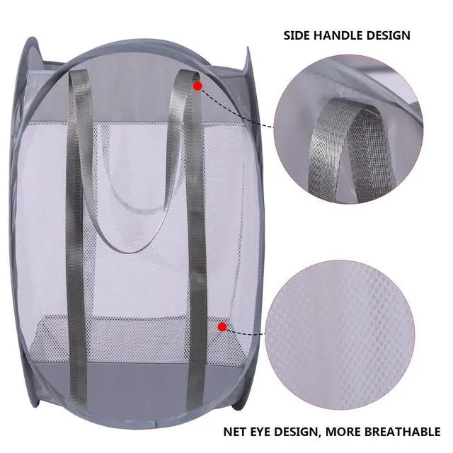 Alt view image 3 of 6 - with strong handles Laundry Hamper
