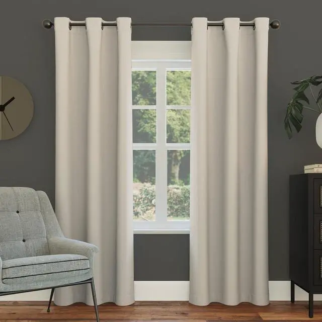 Main image of Easton Energy Saving Blackout Grommet Curtain Panel, 40" x 95", Pearl