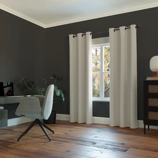 Alt view image 4 of 6 - Easton Energy Saving Blackout Grommet Curtain Panel, 40" x 95", Pearl