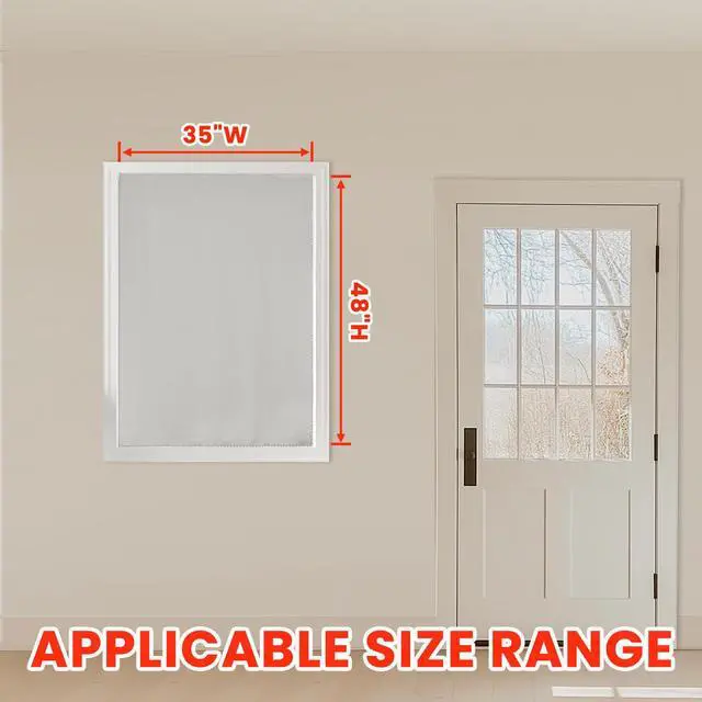 Alt view image 6 of 7 - 100% Blackout Self Adhesive Curtains Small Window