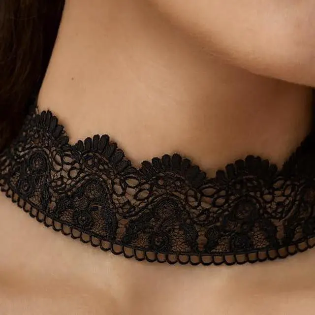 Alt view image 5 of 7 - Venice Lace Trim, Black, 3.5 Inch Wide | Floral Embroidered.Durable, soft, and perfect for bridal, gothic decor, and sewing.