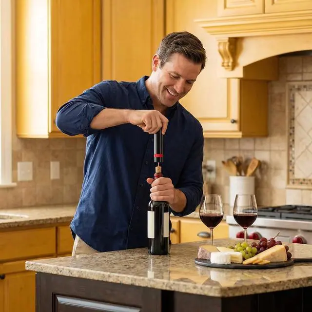 Alt view image 6 of 7 - Bottle Opener, Wine Opener 3pcs, Air Pressure Pump Bottle Opener, Portable Travel Pocket Design (3)