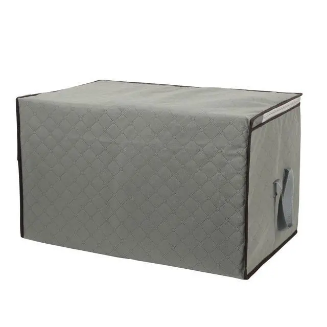Alt view image 3 of 7 - 2 Pack Foldable Large Storage Bags for Comforter Quilt Blanket Clothes | 24 x 16 x 14 inch with Clear Window & Handles - Easy to Fit King Size Comforter Set Under Bed Organizer