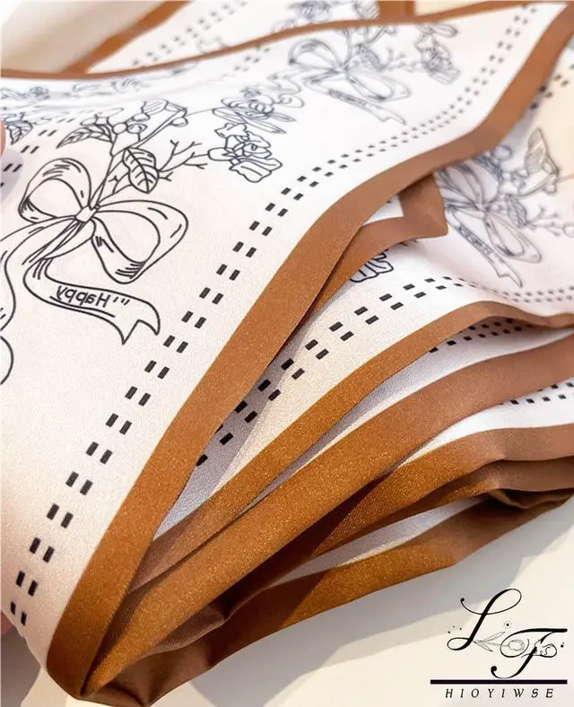 Alt view image 2 of 6 - Head Scarf Hair Neck Scarves For Women Purse Bag Scarfs For Handbags Silky Long Thin Satin Headscarf Fashion Lightweight 59 * 5.9inch B17