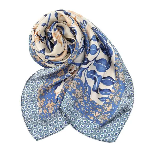 Alt view image 3 of 6 - Womens Head Hair Scarf Like Satin Silk Scarf Sleeping Hair Wrapping Night 27.5"