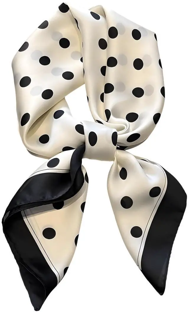 Main image of Hair Bandanas Scarf For Women Lightweight Fashion Neck Silk Satin Head Scarves For Sleeping Handbags Scarf-9