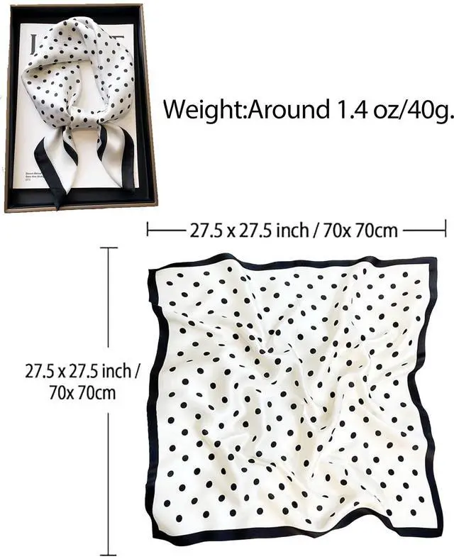 Alt view image 3 of 7 - Hair Bandanas Scarf For Women Lightweight Fashion Neck Silk Satin Head Scarves For Sleeping Handbags Scarf-9