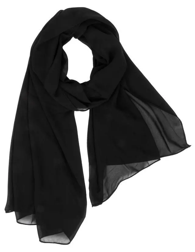 Alt view image 3 of 7 - Women Lightweight Chiffon Scarf Breathable Solid Color Sun-proof Shawls | Long Chiffon Shawl for Evening Dress,Sun Protection Shawl,Versatile Scarf Head Wrap