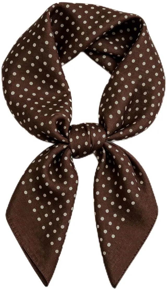 Main image of Head Scarf for Women - Hair Scarf Silk Feeling Bandanas 27.5" Square Scarves Printed Neck Satin