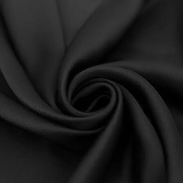 Alt view image 3 of 7 - Black Silk Head Scarf, Womens 35 Square 100% Mulberry Black Silk Scarf for Hair Wrapping at Night (035-Black)