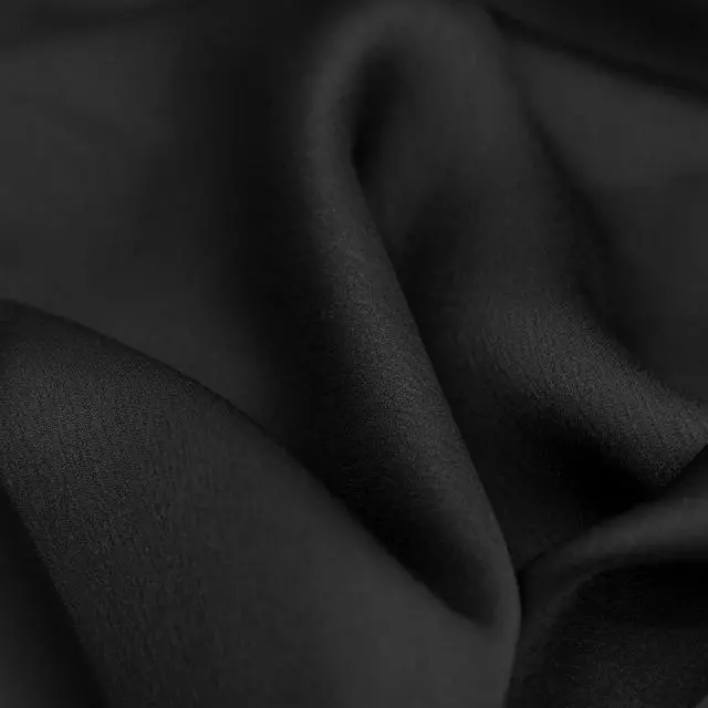 Alt view image 2 of 7 - Black Silk Head Scarf, Womens 35 Square 100% Mulberry Black Silk Scarf for Hair Wrapping at Night (035-Black)
