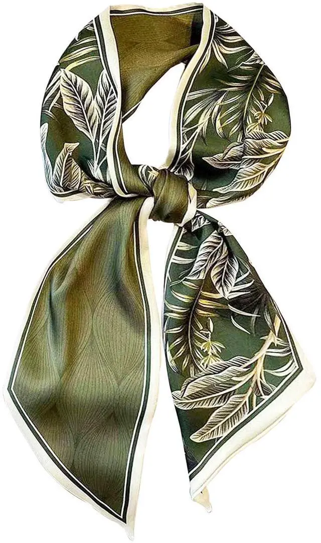 Main image of Head Scarf Hair Neck Scarves For Women Purse Bag Scarfs For Handbags Silky Long Thin Satin Headscarf Fashion Lightweight 59 * 5.9inch B15