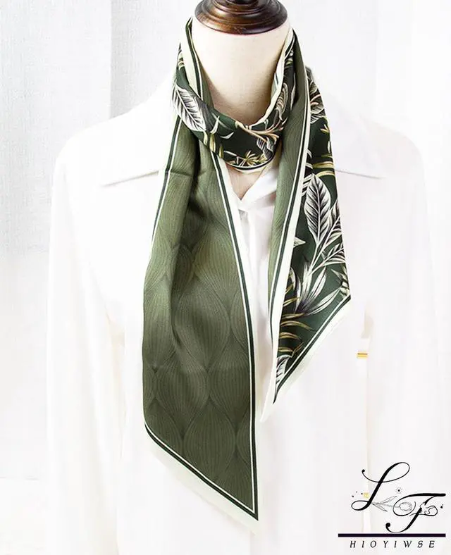 Alt view image 5 of 5 - Head Scarf Hair Neck Scarves For Women Purse Bag Scarfs For Handbags Silky Long Thin Satin Headscarf Fashion Lightweight 59 * 5.9inch B15