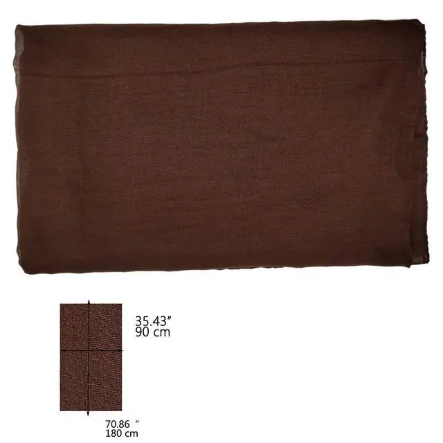 Alt view image 4 of 6 - Women's Cotton Scarves Lady Light Soft Fashion Solid Scarf Wrap Shawl (One Size, coffee)