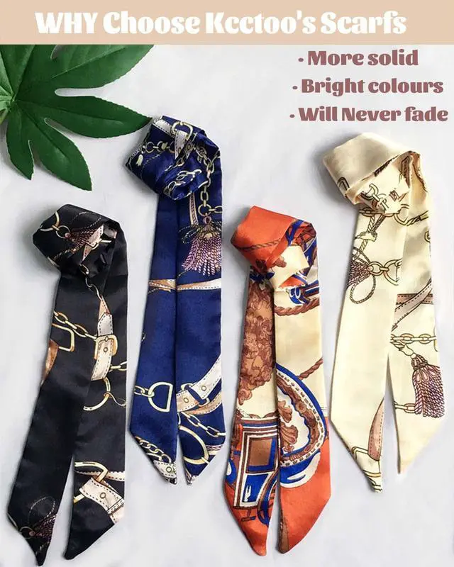 Alt view image 4 of 7 - 2/6/10Pack Scarf Bags for Women Handbag Scarfs Band Hair Neck Scarves Fashion Gifts