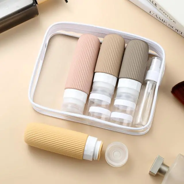 Alt view image 5 of 6 - 16 Pack Travel Bottles Set, TSA Approved Leak Proof Silicone Squeezable Containers for Toiletries, Refillable Travel Accessories for Conditioner, Shampoo, Lotion & Body Wash Accessories