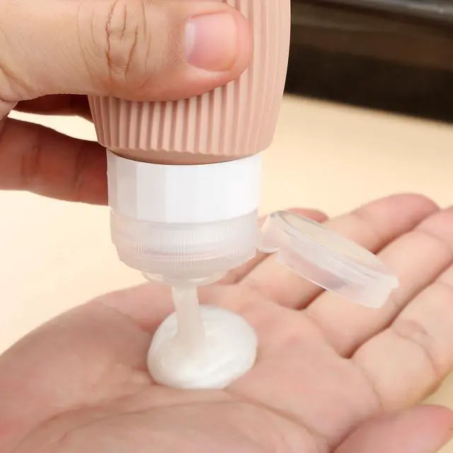 Alt view image 4 of 6 - 16 Pack Travel Bottles Set, TSA Approved Leak Proof Silicone Squeezable Containers for Toiletries, Refillable Travel Accessories for Conditioner, Shampoo, Lotion & Body Wash Accessories