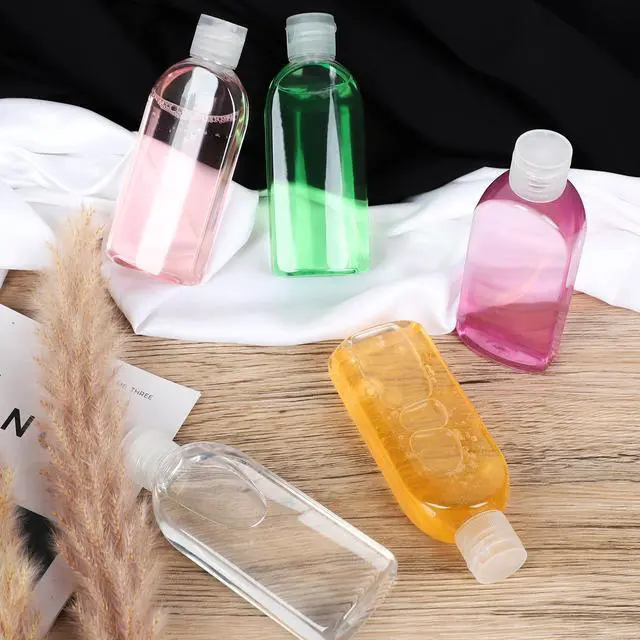 Alt view image 4 of 5 - 5 Pack 3.4 oz Clear Travel Bottles Kit for Toiletries, TSA Approved Travel Size Portable Refillable Containers Leak Proof Travel Accessories Essentials Set for Shampoo Conditioner Lotion