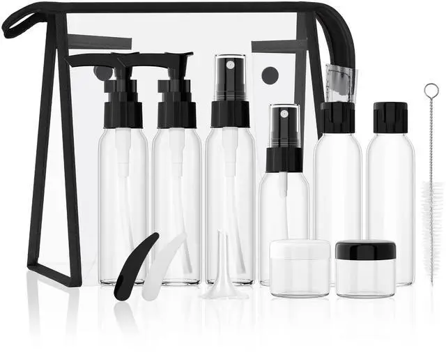 Main image of Travel Bottles Kits -TSA Approved Travelling Size Containers for Toiletries Leak Proof Refillable Liquid Travel Essentials with Toiletry Bag for Cosmetic Shampoo Conditioner Lotion