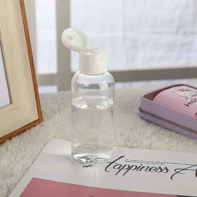 Alt view image 7 of 7 - 30 Pcs 2 oz Clear Plastic Empty Bottles with Flip Cap for Travel Size Liquids