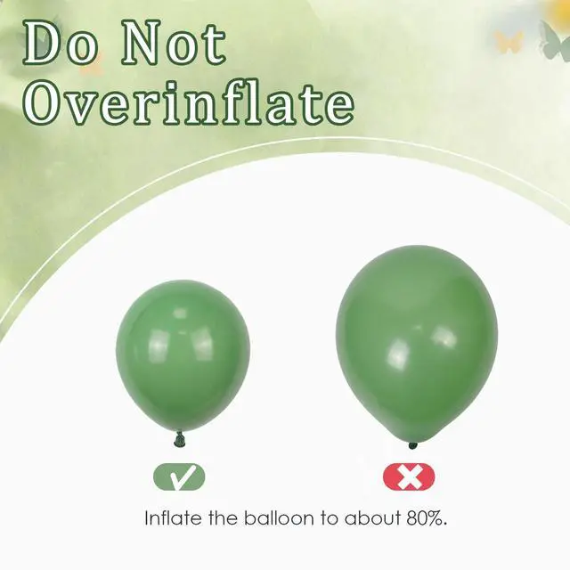 Alt view image 5 of 7 - 60pcs 12inch Sage Green Balloons with Sand White Gold Confetti Balloons | Boho Birthday, Wedding, Bridal Shower, Baby Shower, Engagement Party Decorations