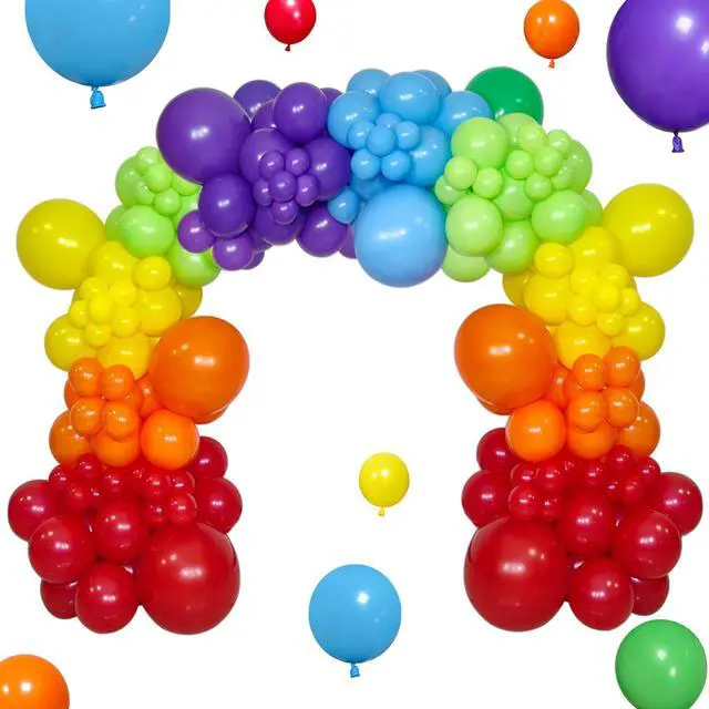 Main image of Rainbow Balloon Arch Kit 111Pcs 18 12 5 Inch Latex Colorful Party Balloons Garland for Birthday Baby Shower Wedding Engagement Anniversary Christmas Party Decorations
